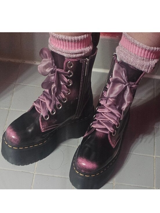 Dr. Martens Shoes - Dr. Martens Pink Rub Arcadia Off Jadon Max